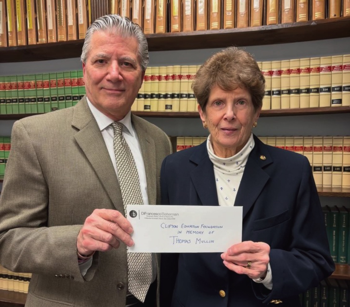 Clifton Education Foundation donation presentation